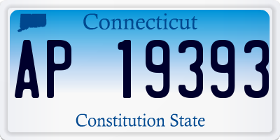 CT license plate AP19393