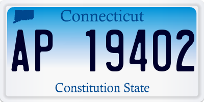 CT license plate AP19402