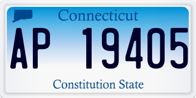 CT license plate AP19405