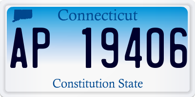 CT license plate AP19406
