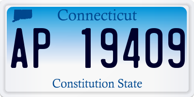 CT license plate AP19409