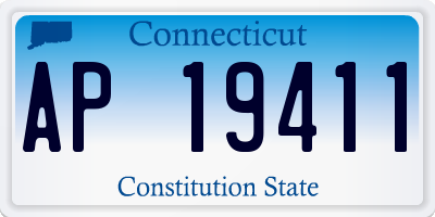 CT license plate AP19411