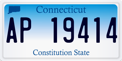 CT license plate AP19414
