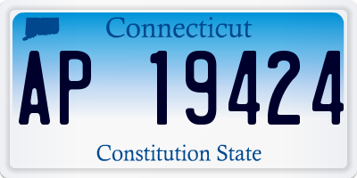 CT license plate AP19424