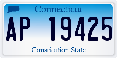CT license plate AP19425