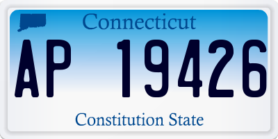 CT license plate AP19426
