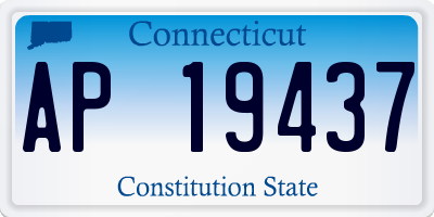 CT license plate AP19437