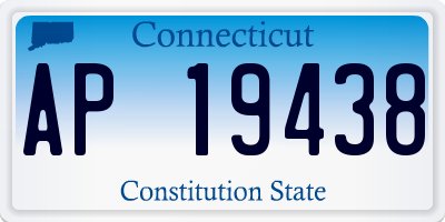 CT license plate AP19438