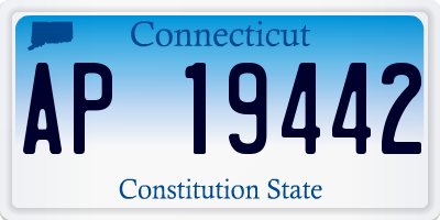 CT license plate AP19442