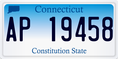 CT license plate AP19458