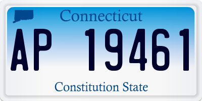 CT license plate AP19461