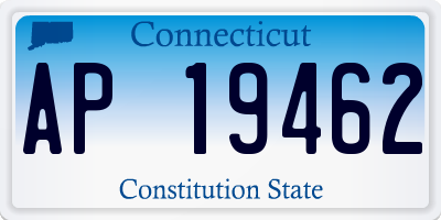 CT license plate AP19462