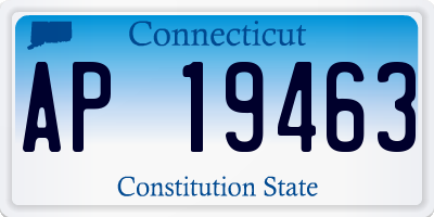 CT license plate AP19463