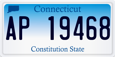 CT license plate AP19468