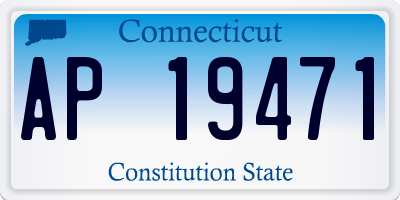 CT license plate AP19471