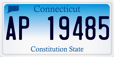 CT license plate AP19485