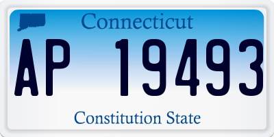 CT license plate AP19493