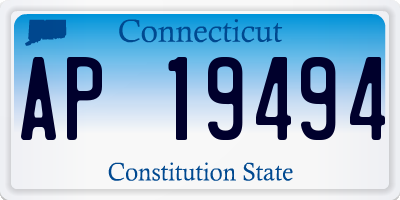 CT license plate AP19494