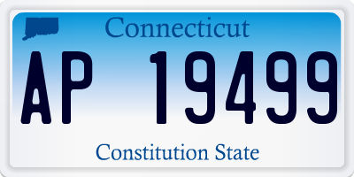 CT license plate AP19499