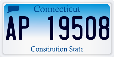 CT license plate AP19508