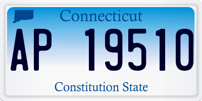 CT license plate AP19510