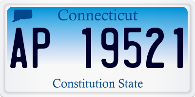 CT license plate AP19521