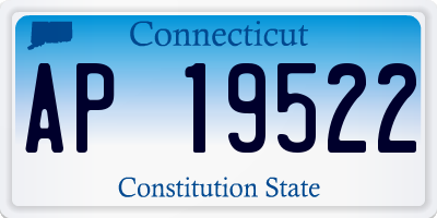 CT license plate AP19522