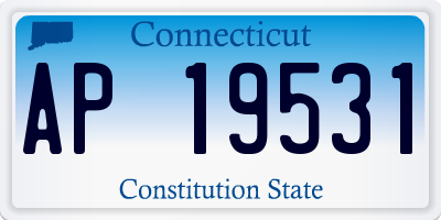 CT license plate AP19531