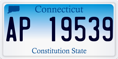 CT license plate AP19539