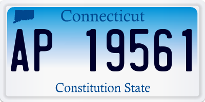 CT license plate AP19561