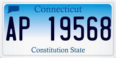 CT license plate AP19568