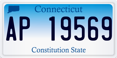 CT license plate AP19569