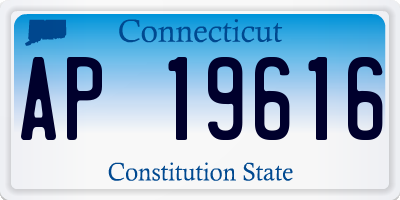 CT license plate AP19616