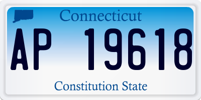 CT license plate AP19618
