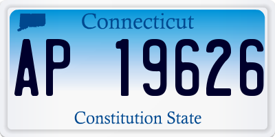 CT license plate AP19626