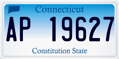 CT license plate AP19627