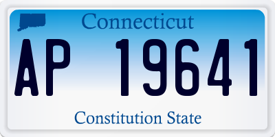 CT license plate AP19641