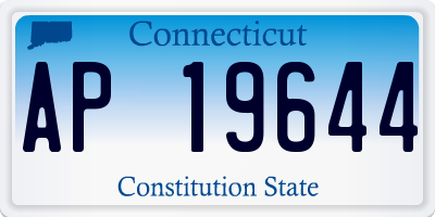 CT license plate AP19644