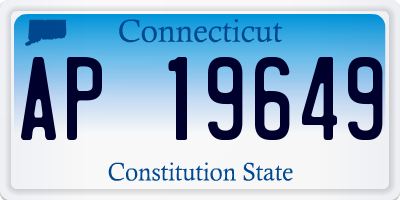 CT license plate AP19649