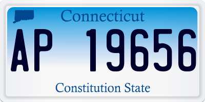 CT license plate AP19656
