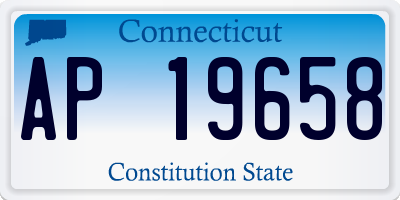 CT license plate AP19658