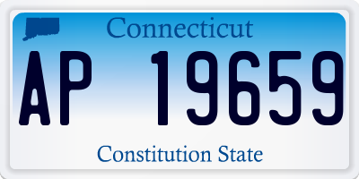 CT license plate AP19659