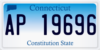 CT license plate AP19696