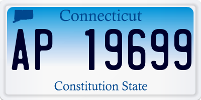 CT license plate AP19699