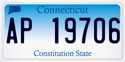 CT license plate AP19706