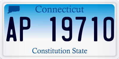 CT license plate AP19710