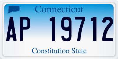 CT license plate AP19712