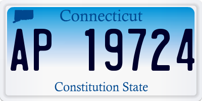 CT license plate AP19724