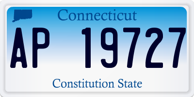 CT license plate AP19727
