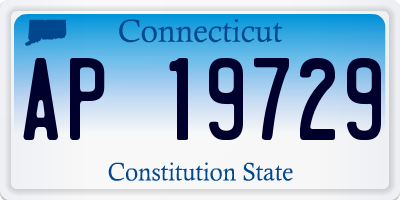 CT license plate AP19729